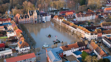 Inondation à Arques en janvier 2024